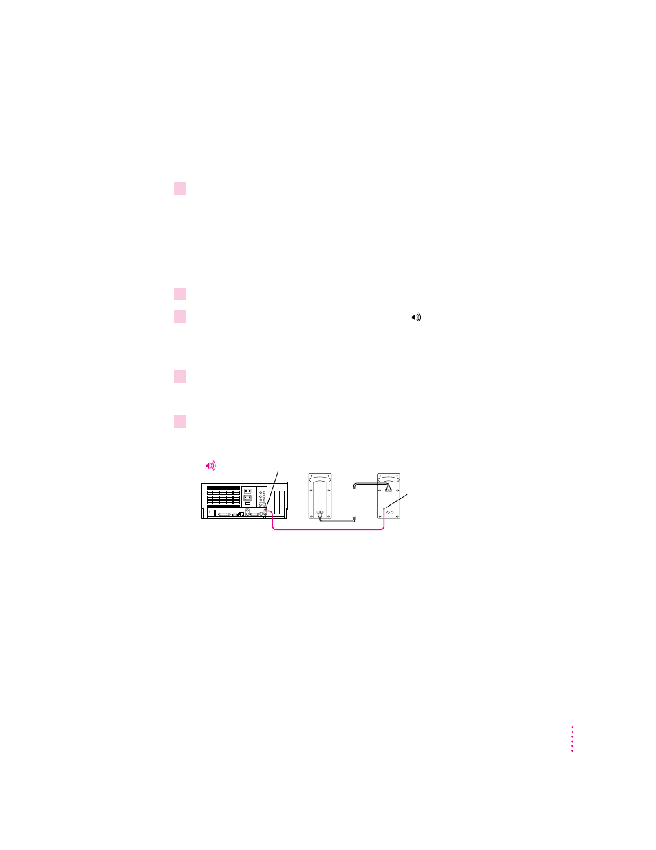 Connecting external stereo speakers | Apple Power Macintosh 7600/120 Series User Manual | Page 58 / 180