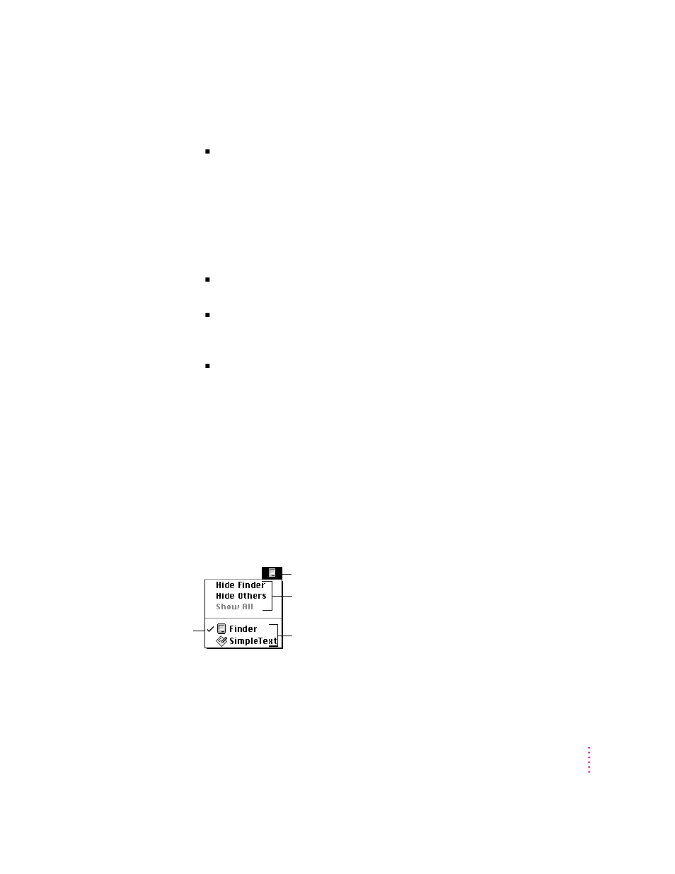 Working with several programs at a time | Apple Power Macintosh 7600/120 Series User Manual | Page 74 / 180