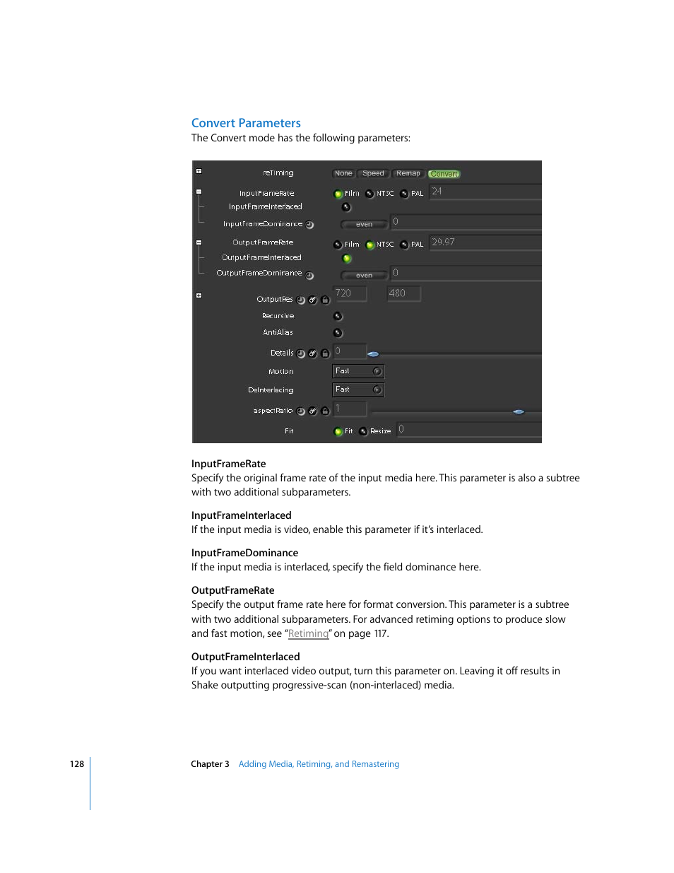 Convert parameters | Apple Shake 4 User Manual | Page 128 / 1054