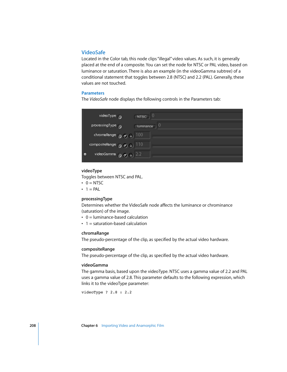 Videosafe | Apple Shake 4 User Manual | Page 208 / 1054