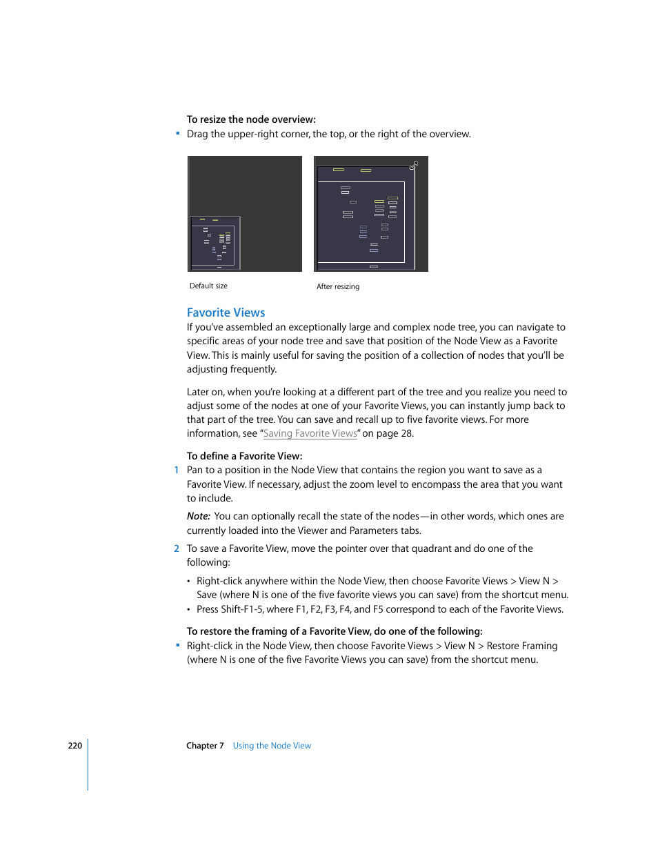 Favorite views | Apple Shake 4 User Manual | Page 220 / 1054