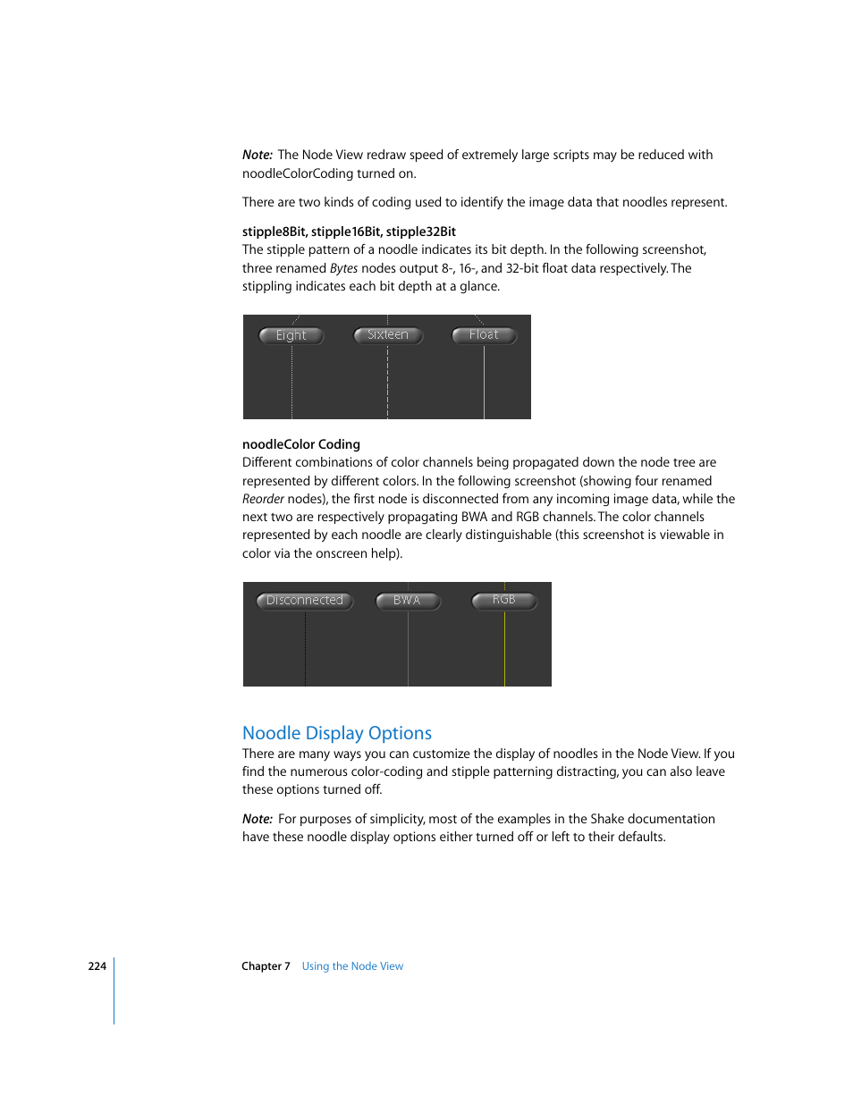 Noodle display options | Apple Shake 4 User Manual | Page 224 / 1054