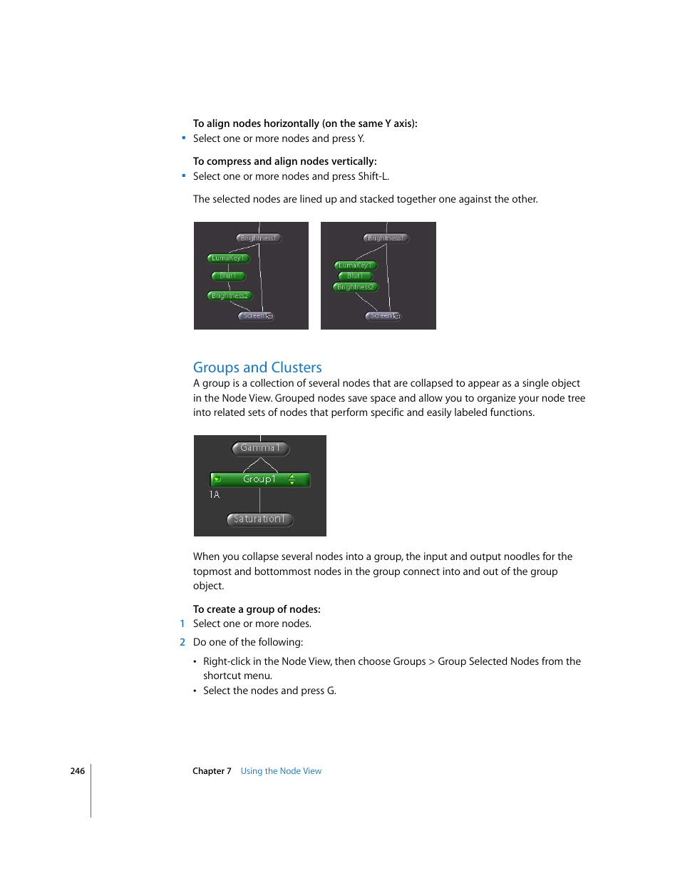 Groups and clusters | Apple Shake 4 User Manual | Page 246 / 1054