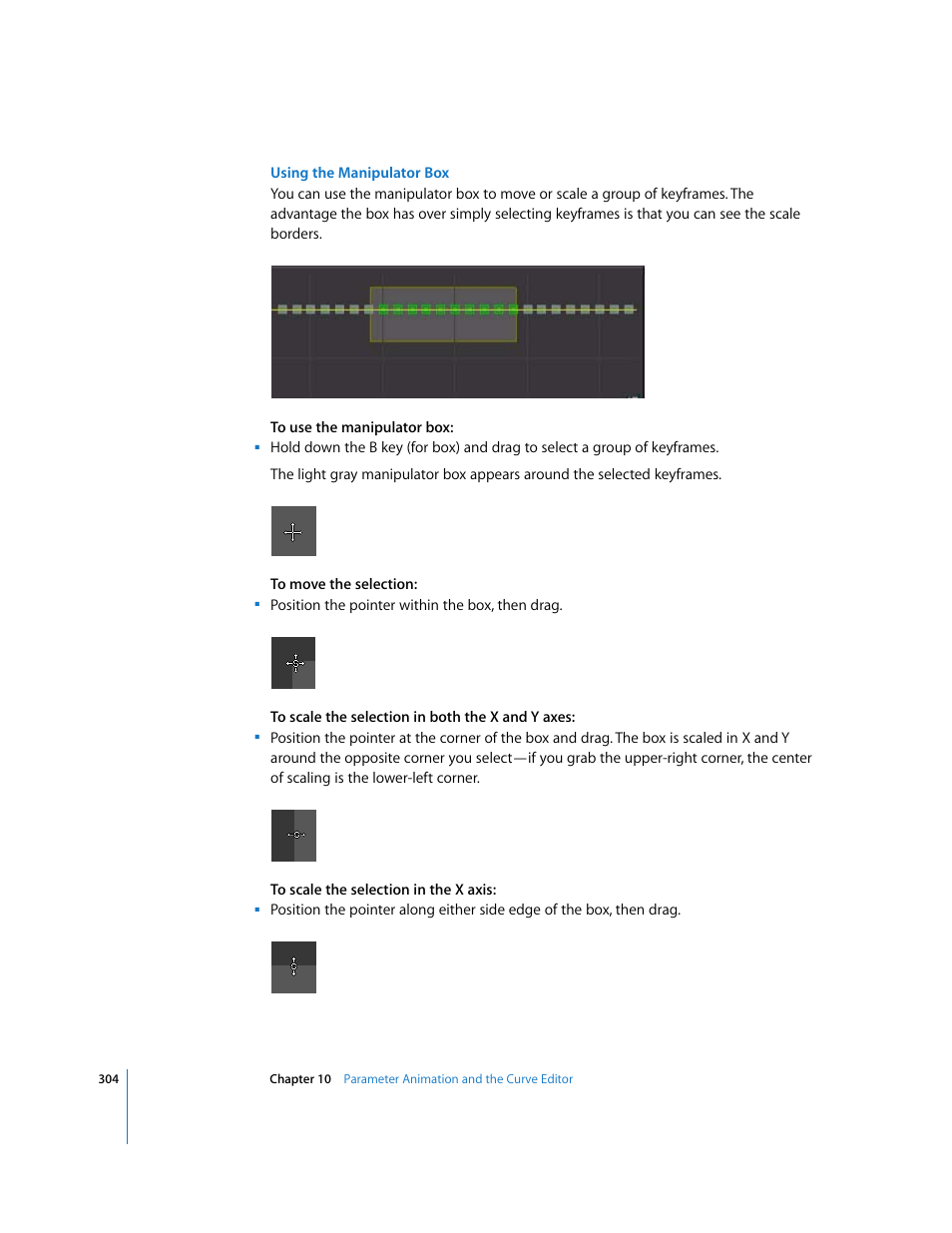 Using, The manipulator box | Apple Shake 4 User Manual | Page 304 / 1054