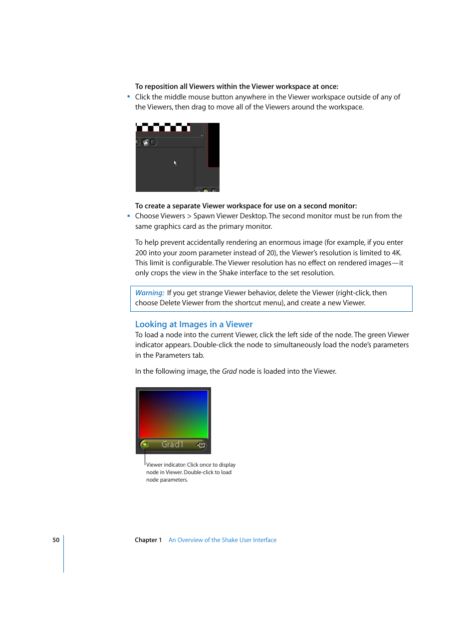 Looking at images in a viewer | Apple Shake 4 User Manual | Page 50 / 1054