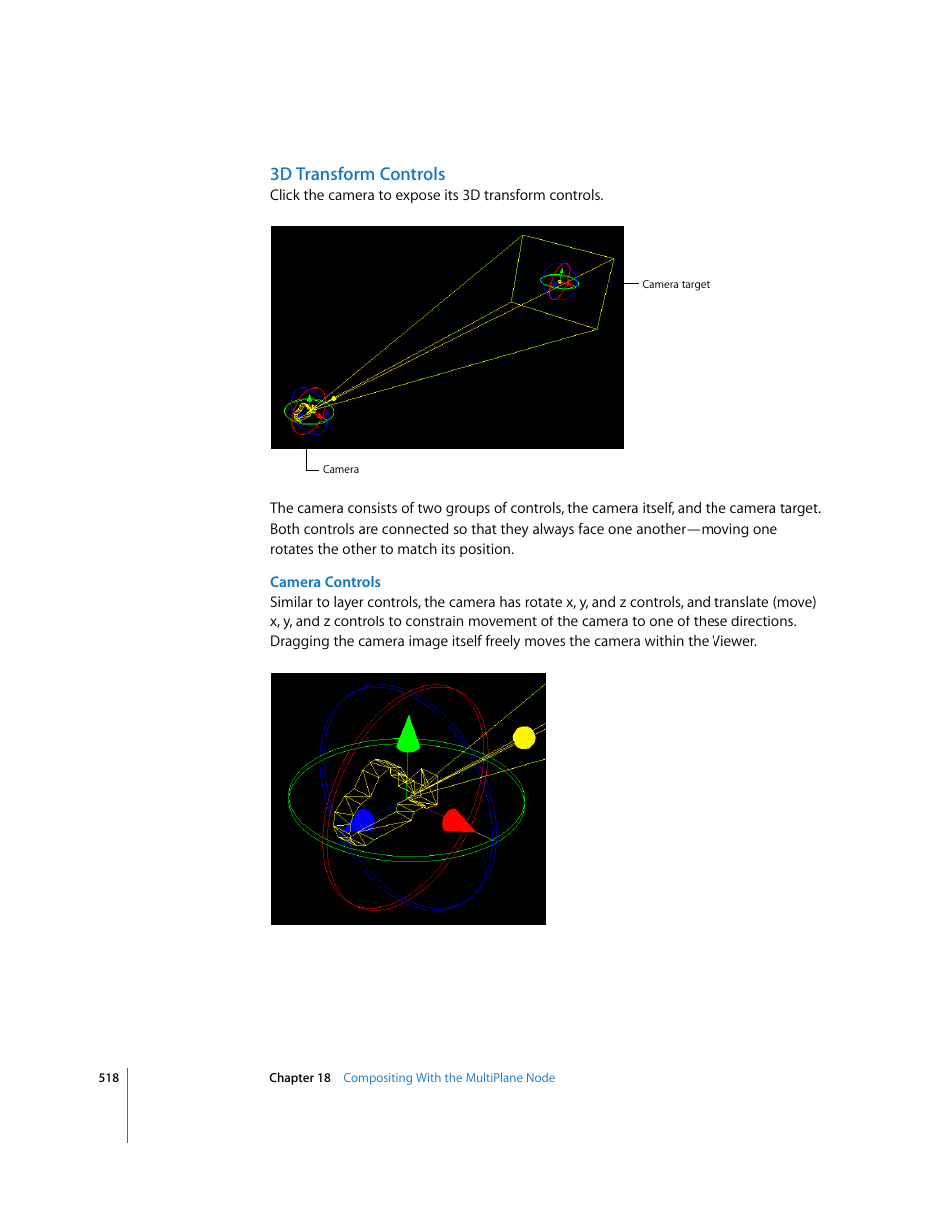 3d transform controls | Apple Shake 4 User Manual | Page 518 / 1054