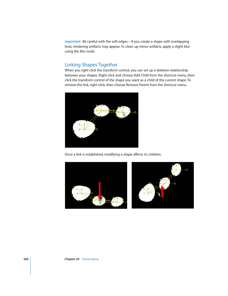 Linking shapes together | Apple Shake 4 User Manual | Page 566 / 1054