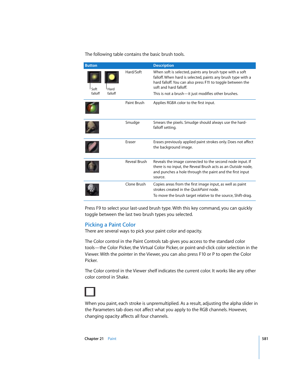 Picking a paint color | Apple Shake 4 User Manual | Page 581 / 1054