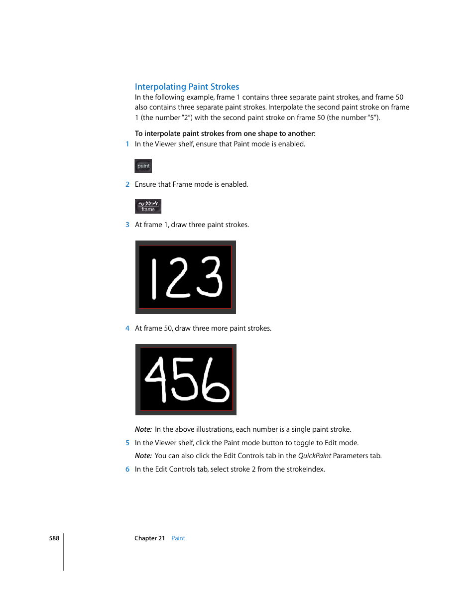 Interpolating paint strokes | Apple Shake 4 User Manual | Page 588 / 1054