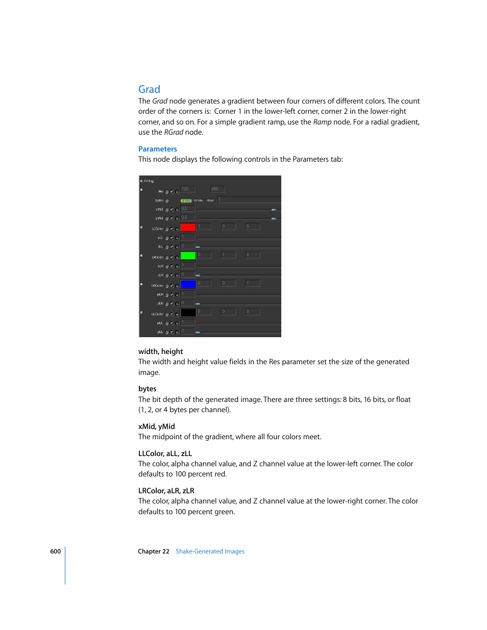 Grad | Apple Shake 4 User Manual | Page 600 / 1054