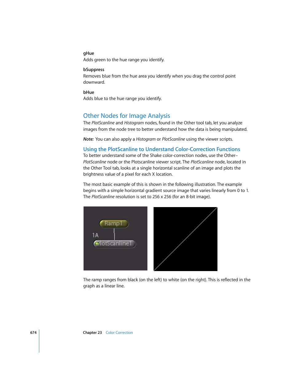 Other nodes for image analysis | Apple Shake 4 User Manual | Page 674 / 1054