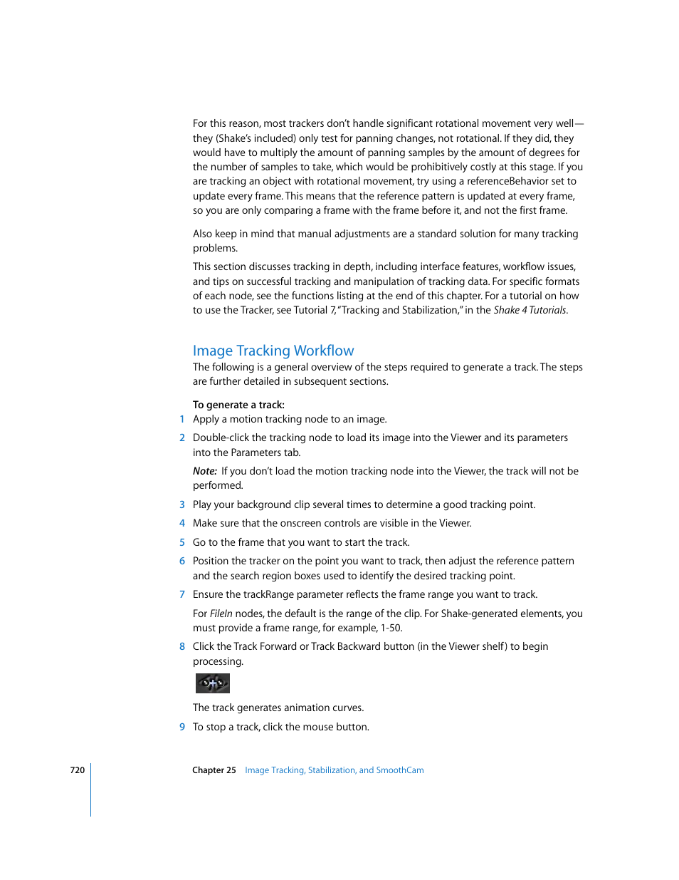 Image tracking workflow | Apple Shake 4 User Manual | Page 720 / 1054