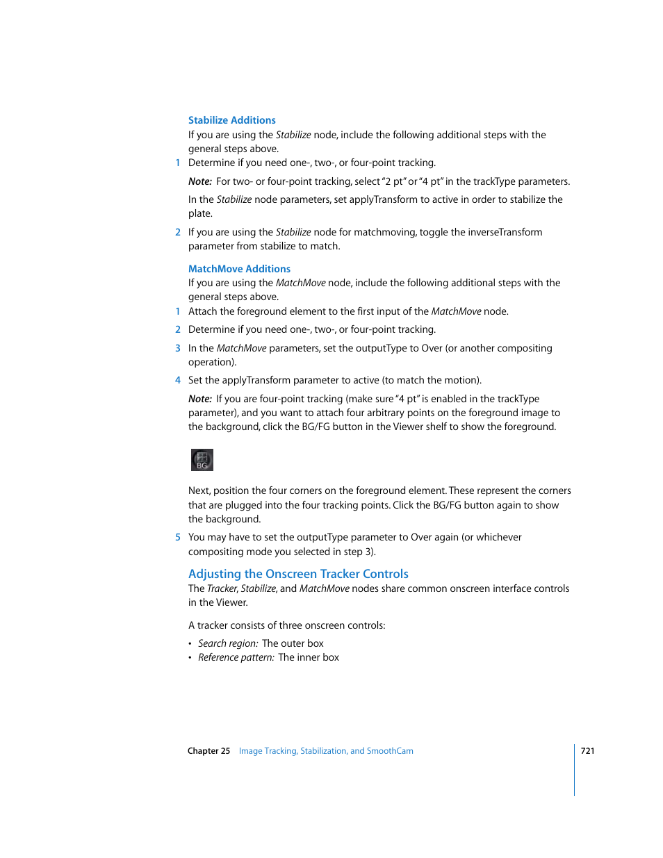 Adjusting the onscreen tracker controls | Apple Shake 4 User Manual | Page 721 / 1054