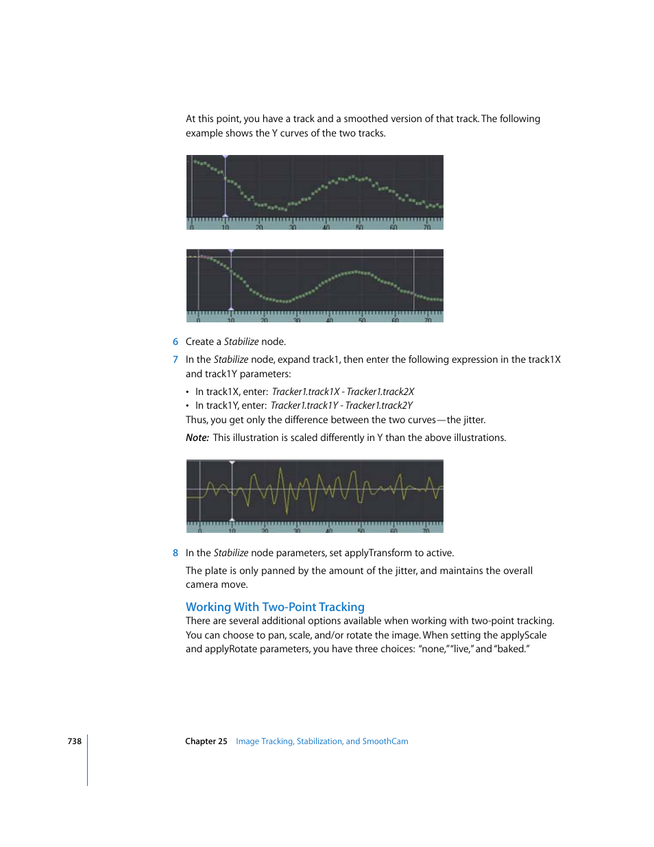 Working with two-point tracking | Apple Shake 4 User Manual | Page 738 / 1054