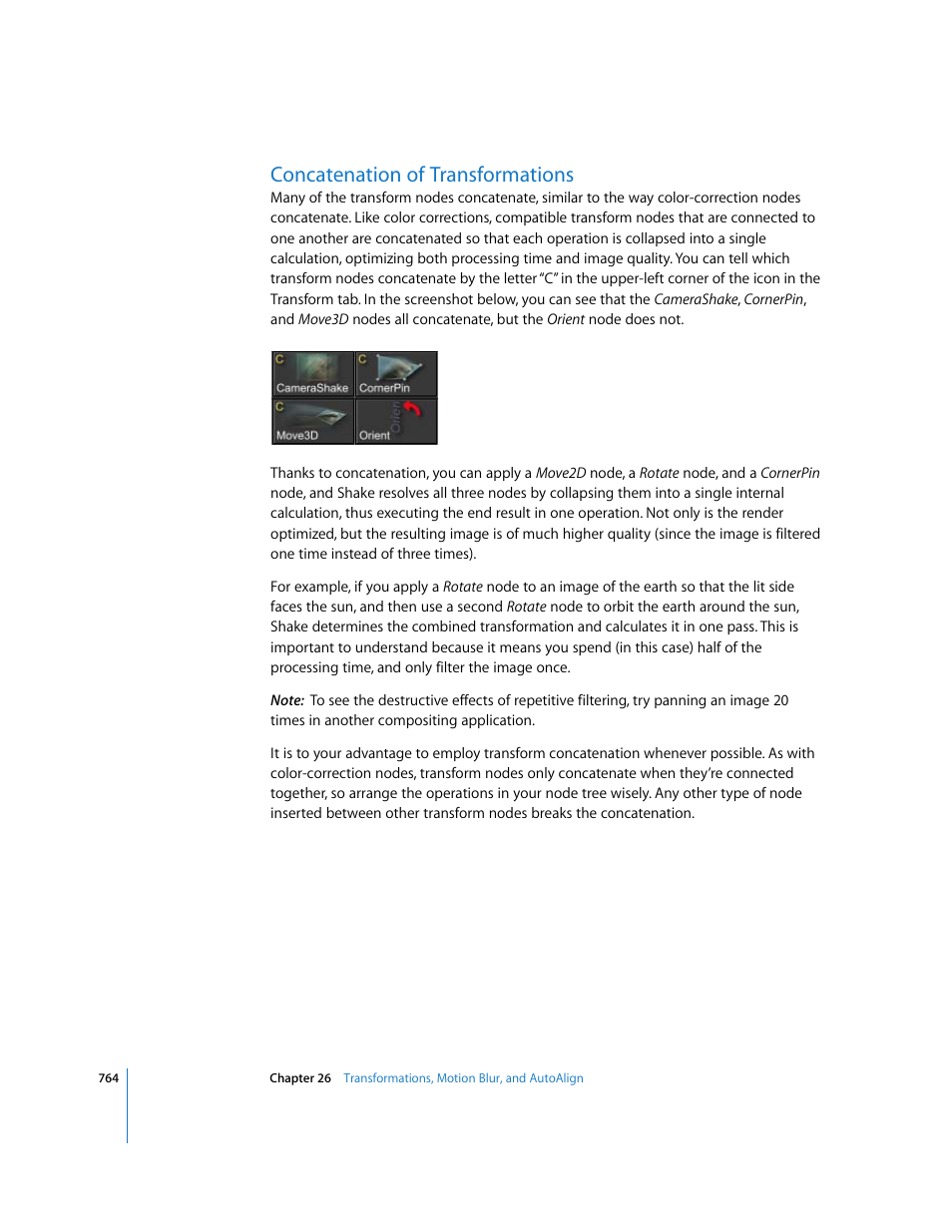 Concatenation of transformations | Apple Shake 4 User Manual | Page 764 / 1054