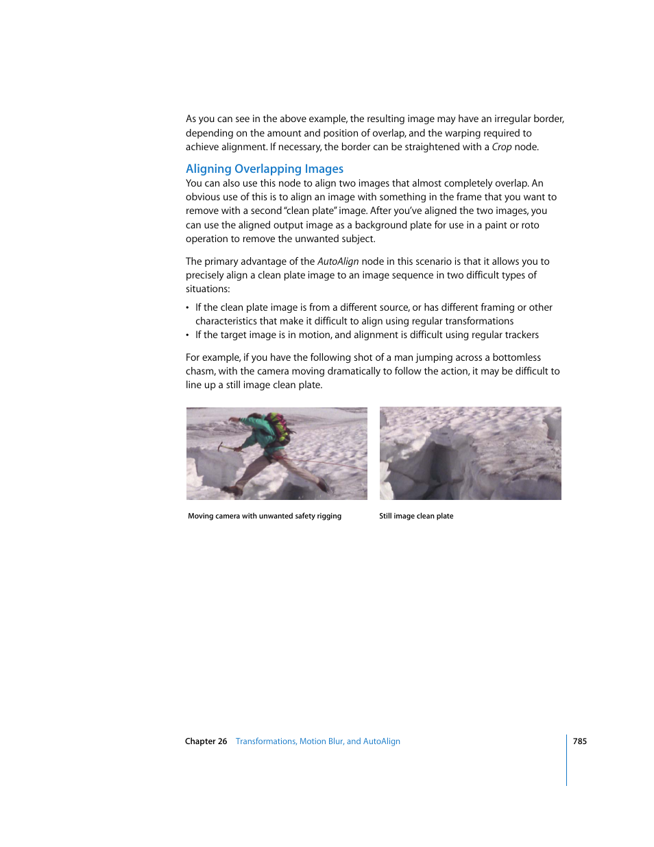 Aligning overlapping images | Apple Shake 4 User Manual | Page 785 / 1054