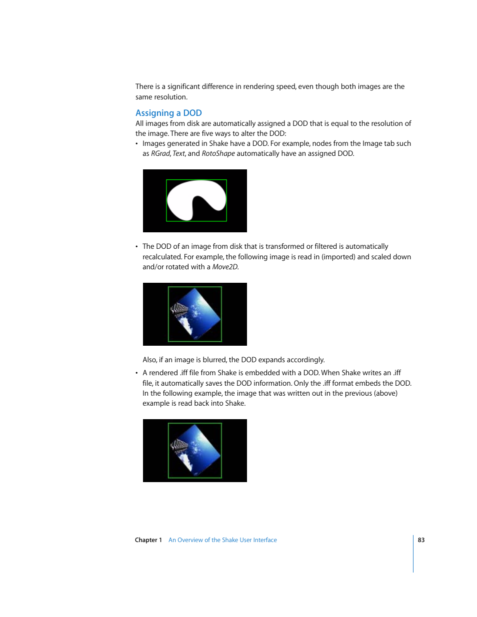 Assigning a dod | Apple Shake 4 User Manual | Page 83 / 1054