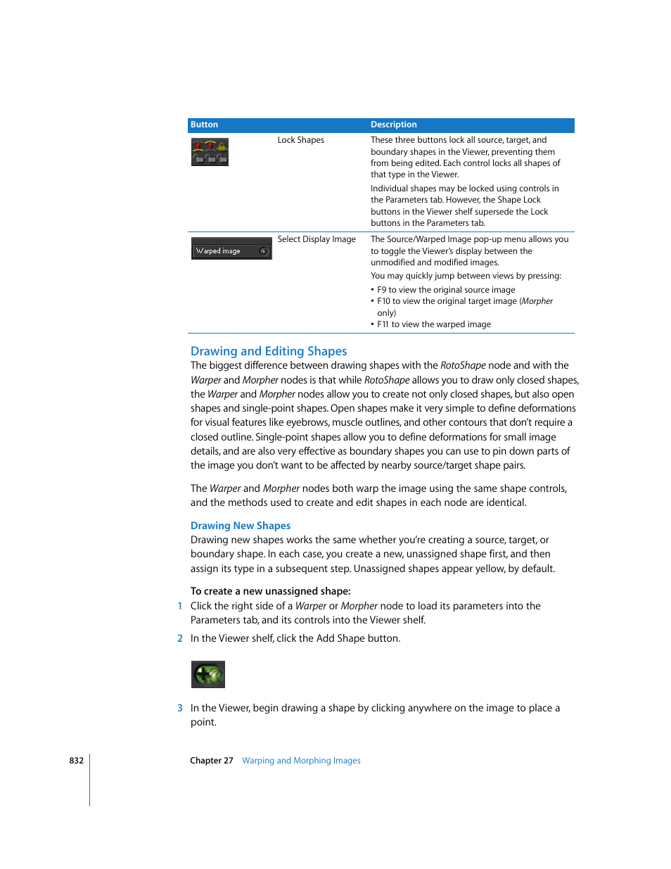 Drawing and editing shapes | Apple Shake 4 User Manual | Page 832 / 1054