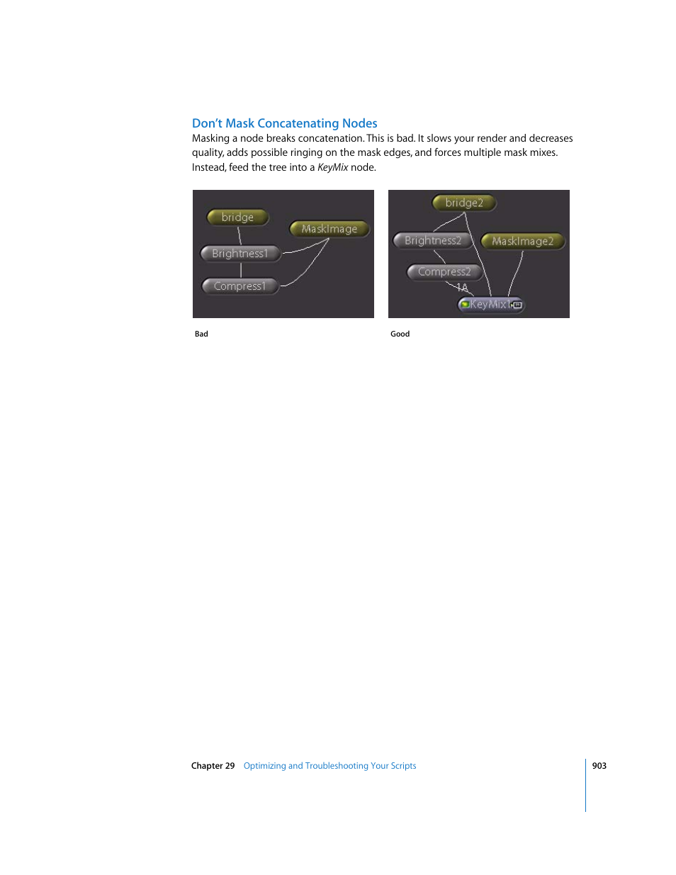 Don’t mask concatenating nodes | Apple Shake 4 User Manual | Page 903 / 1054