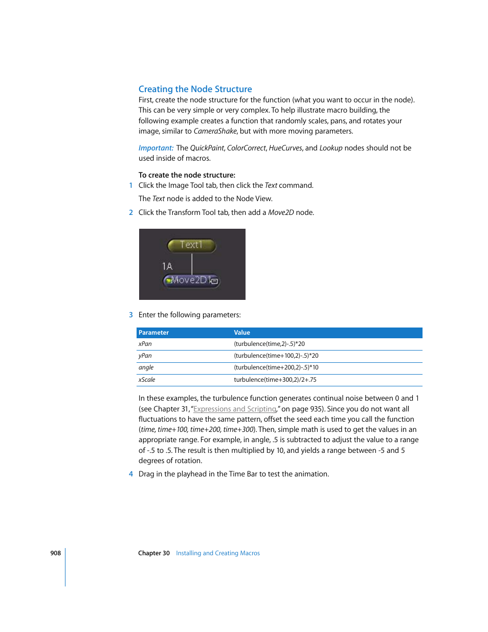 Creating the node structure | Apple Shake 4 User Manual | Page 908 / 1054