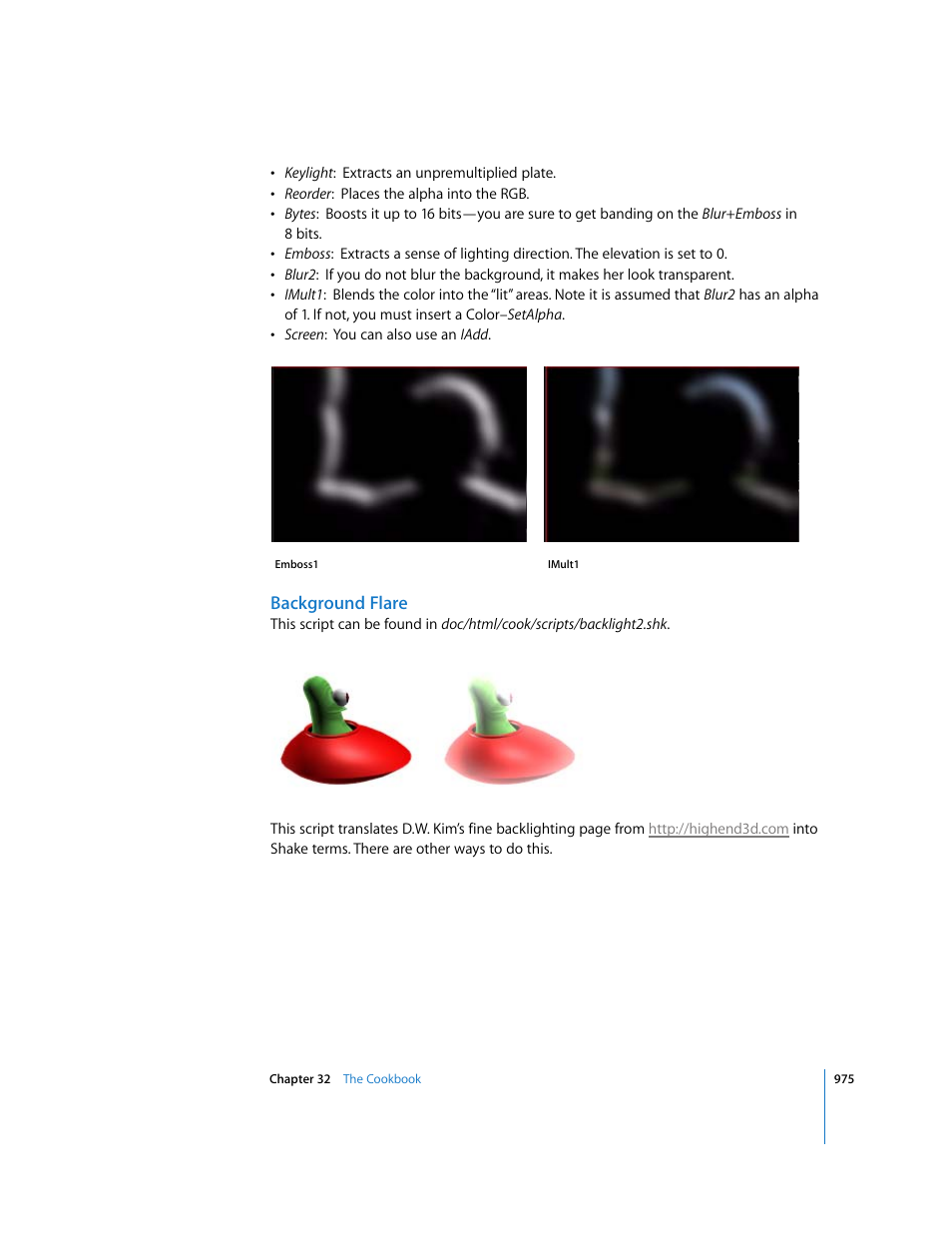 Background flare | Apple Shake 4 User Manual | Page 975 / 1054