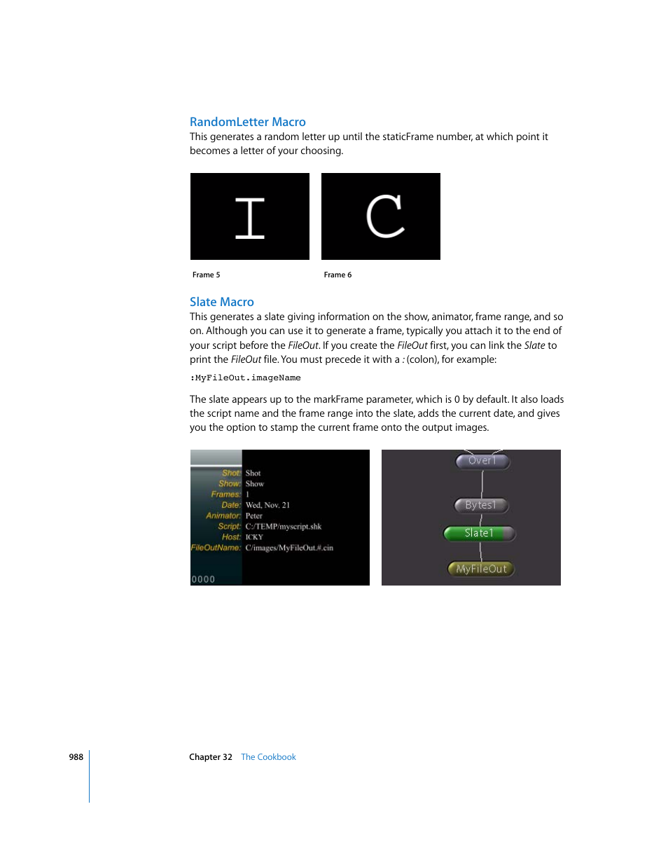 Randomletter macro, Slate macro | Apple Shake 4 User Manual | Page 988 / 1054