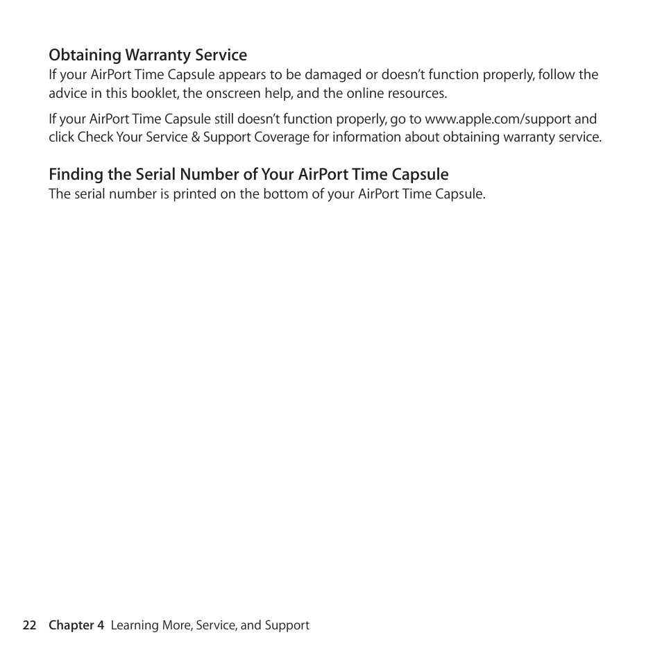 Apple AirPort Time Capsule 802.11ac User Manual | Page 22 / 32