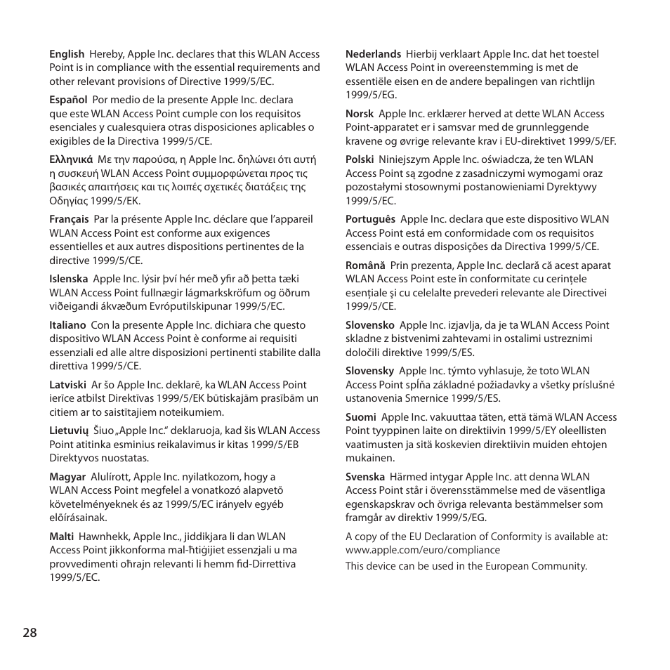 Apple AirPort Time Capsule 802.11ac User Manual | Page 28 / 32