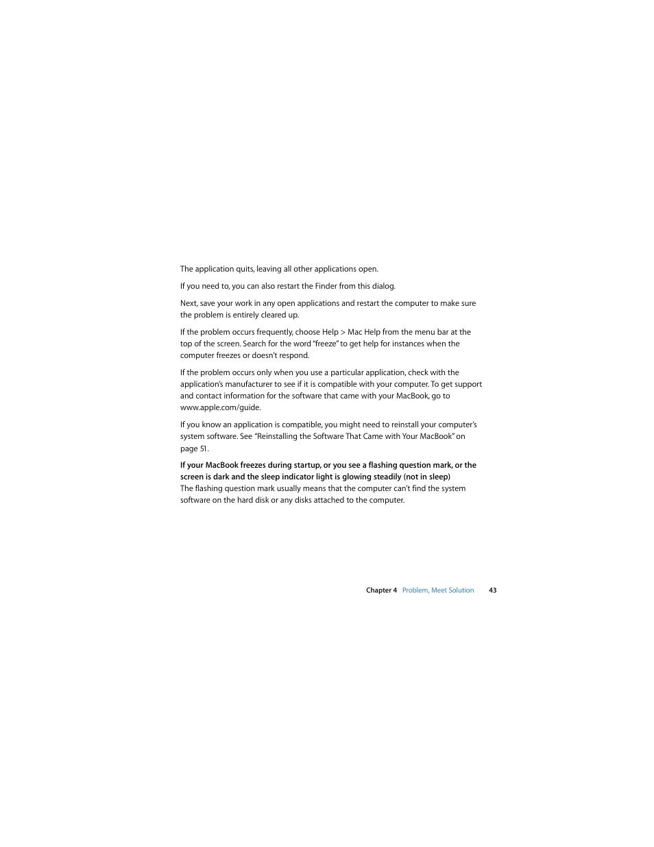 Apple MacBook (13-inch, Early 2009) User Manual | Page 43 / 80