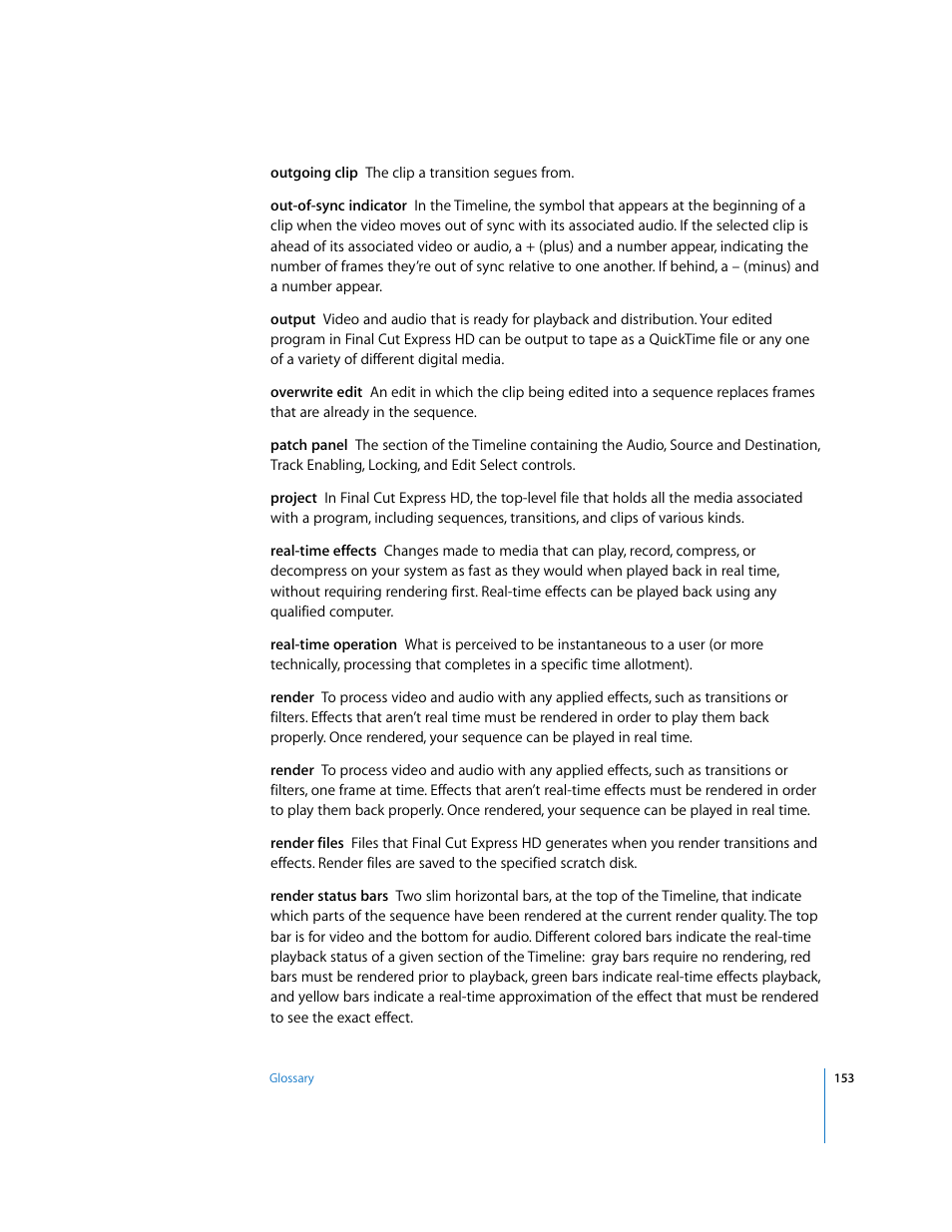 Apple Final Cut Express HD: Getting Started User Manual | Page 153 / 162