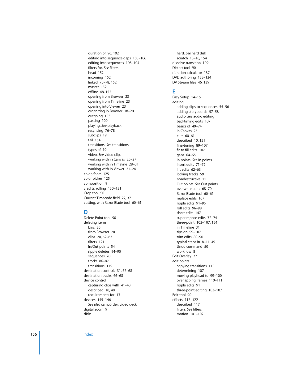 Apple Final Cut Express HD: Getting Started User Manual | Page 156 / 162