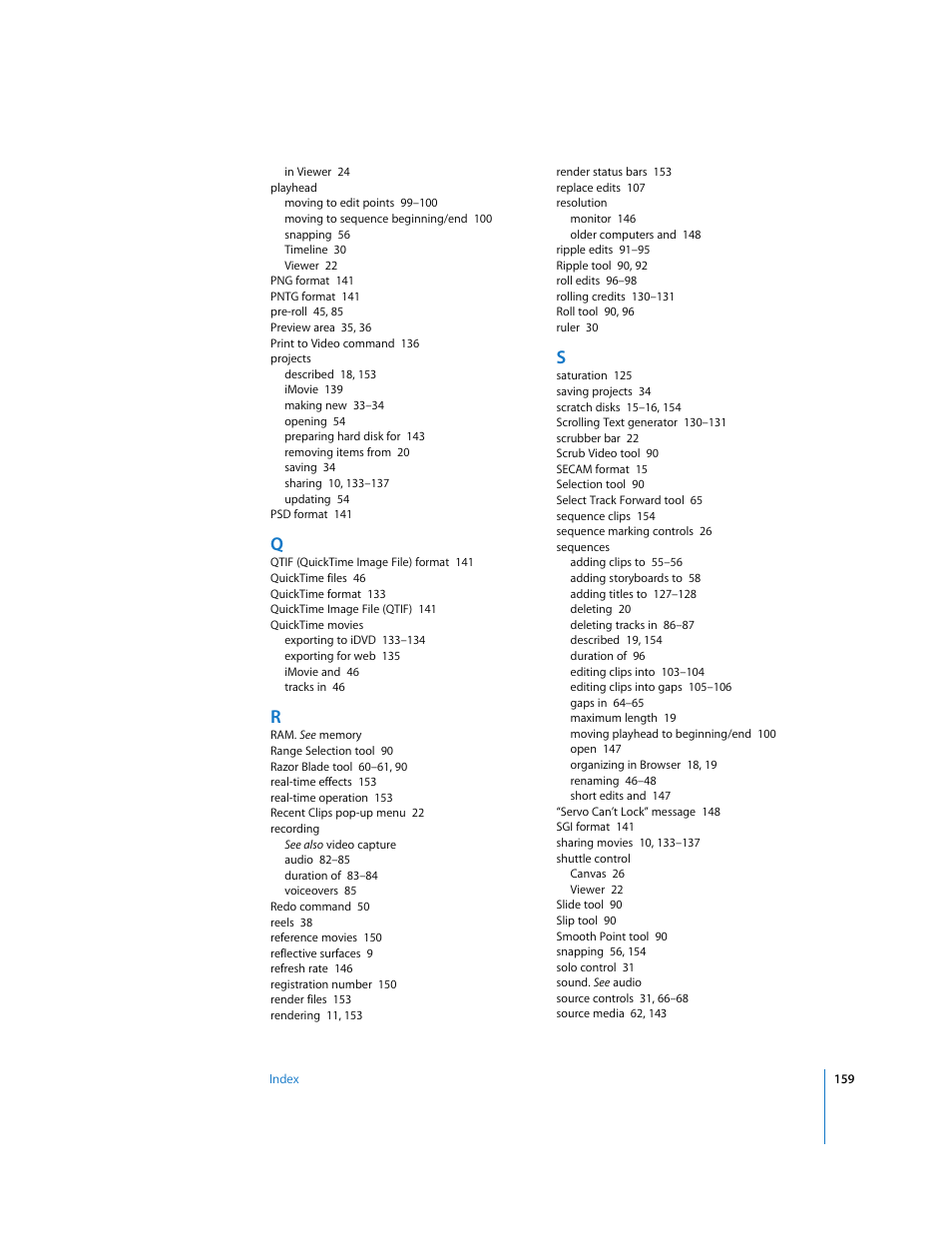 Apple Final Cut Express HD: Getting Started User Manual | Page 159 / 162