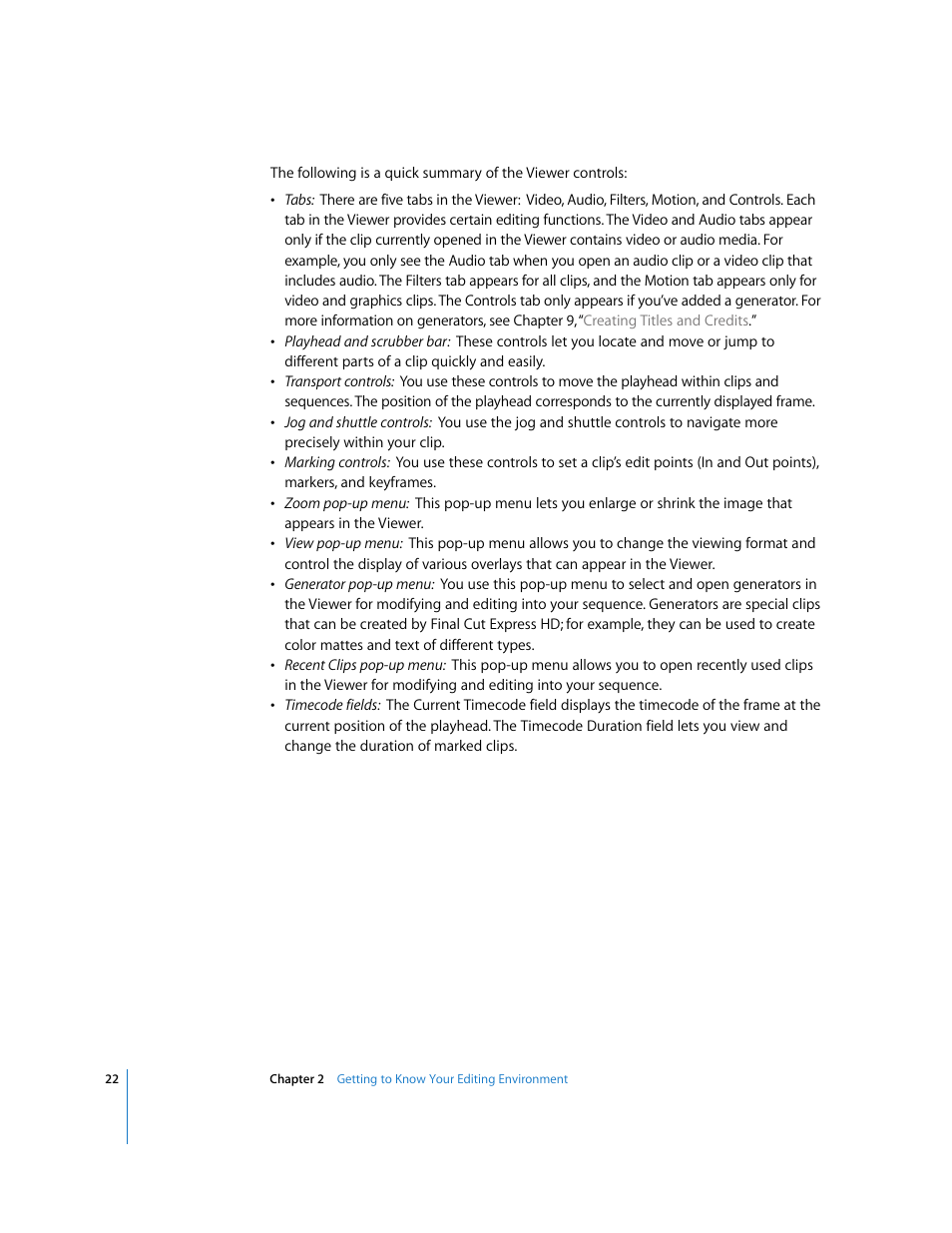 Apple Final Cut Express HD: Getting Started User Manual | Page 22 / 162