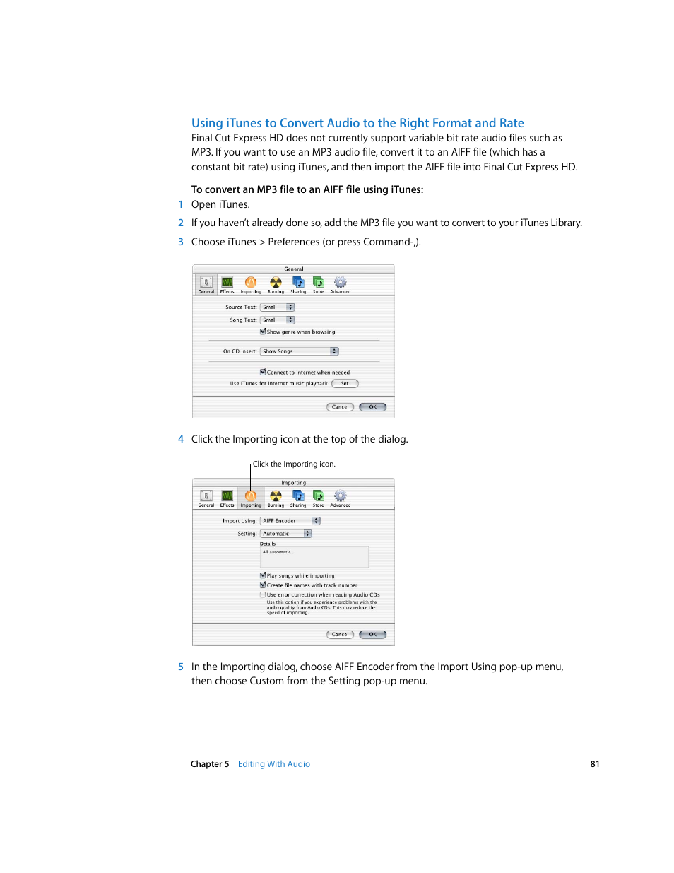 Apple Final Cut Express HD: Getting Started User Manual | Page 81 / 162