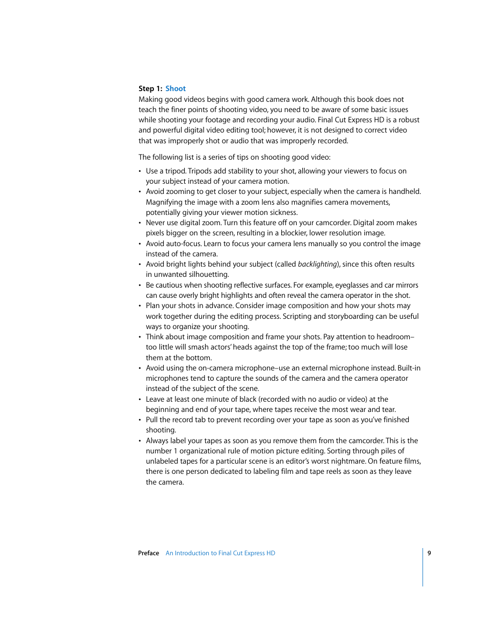 Apple Final Cut Express HD: Getting Started User Manual | Page 9 / 162