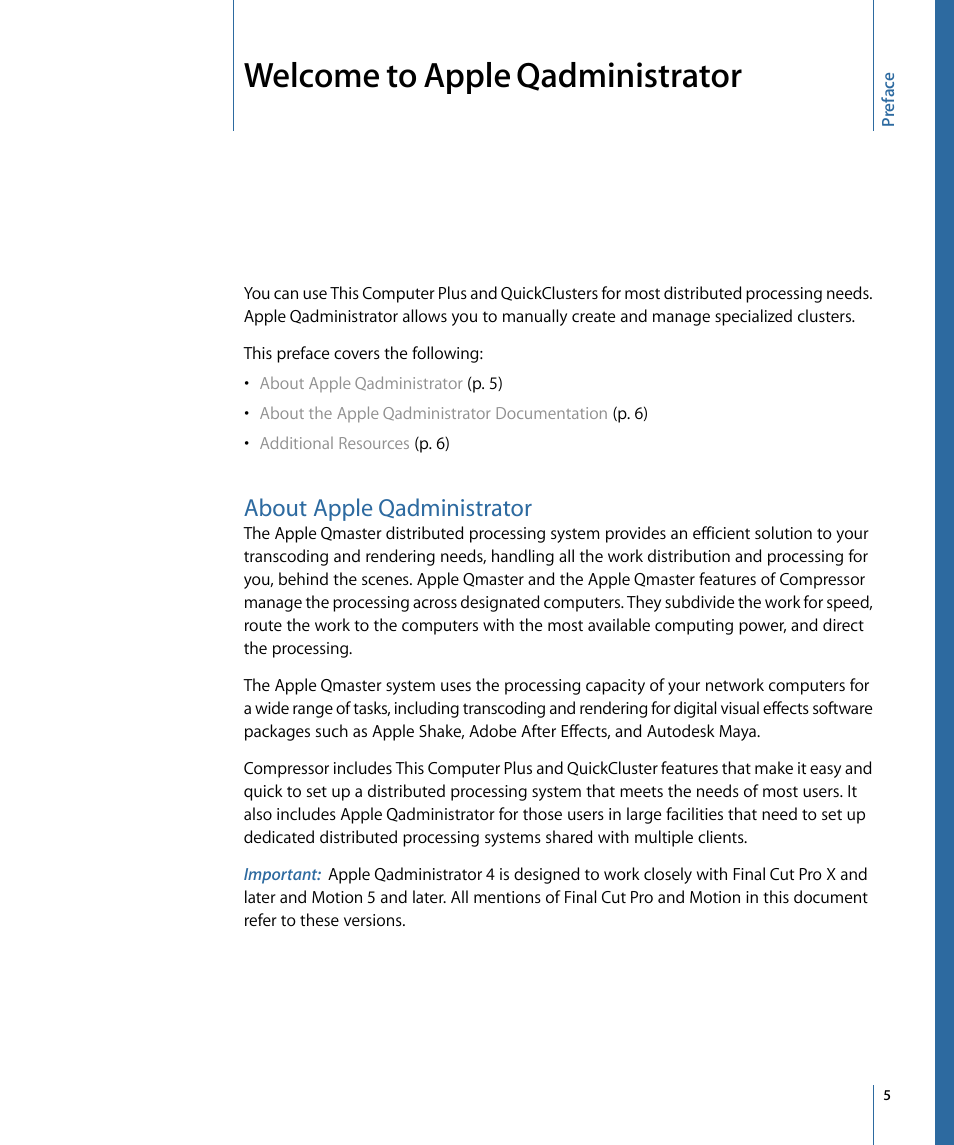 Welcome to apple qadministrator, About apple qadministrator | Apple Qadministrator 4 User Manual | Page 5 / 18