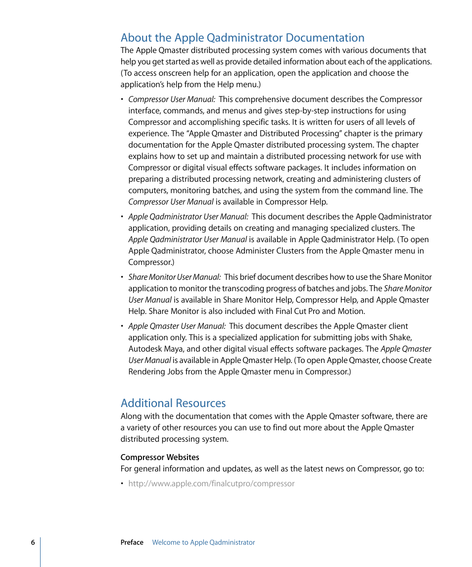 About the apple qadministrator documentation, Additional resources | Apple Qadministrator 4 User Manual | Page 6 / 18