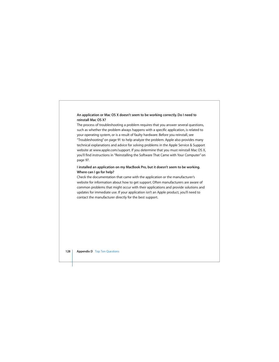 Apple MacBook Pro (17-inch) User Manual | Page 128 / 144
