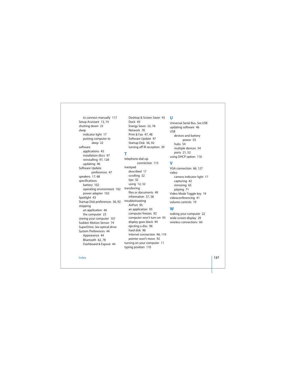 Apple MacBook Pro (17-inch) User Manual | Page 137 / 144