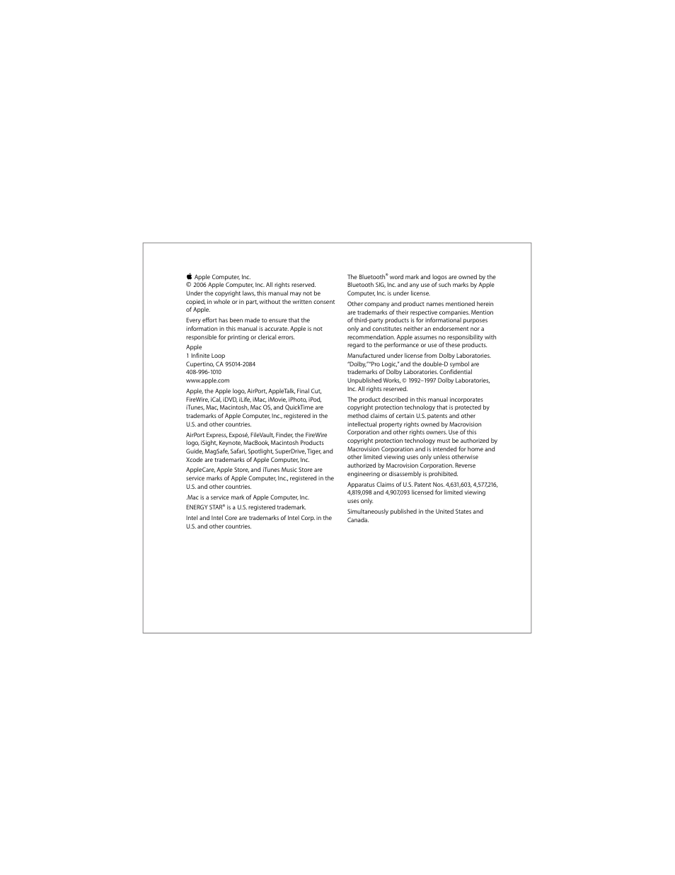Apple MacBook Pro (17-inch) User Manual | Page 2 / 144