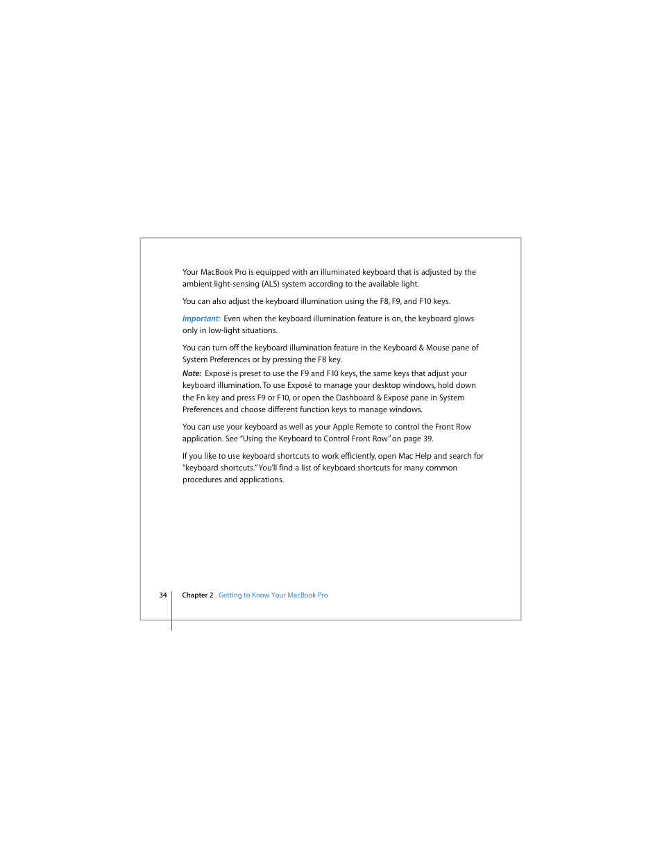 Apple MacBook Pro (17-inch) User Manual | Page 34 / 144