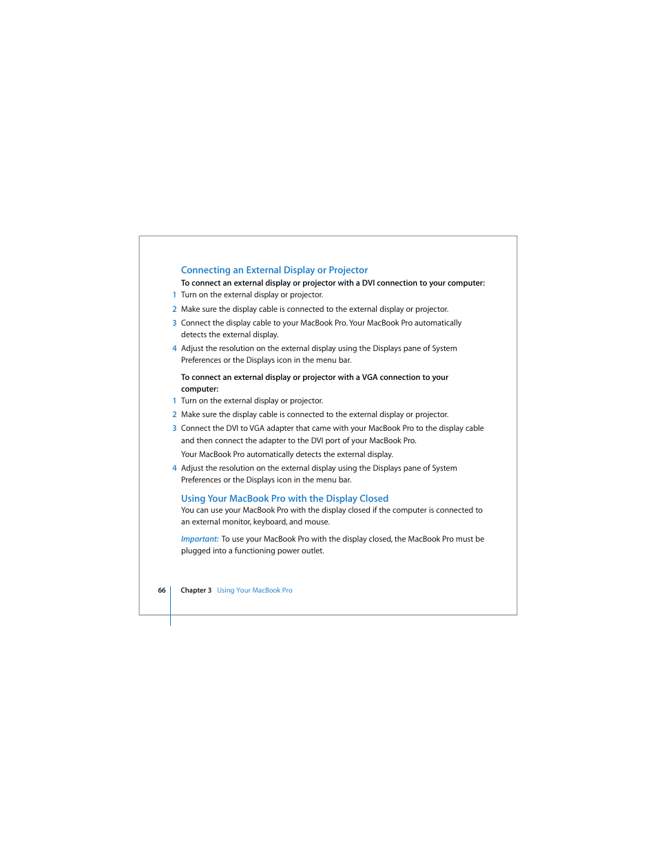 Apple MacBook Pro (17-inch) User Manual | Page 66 / 144