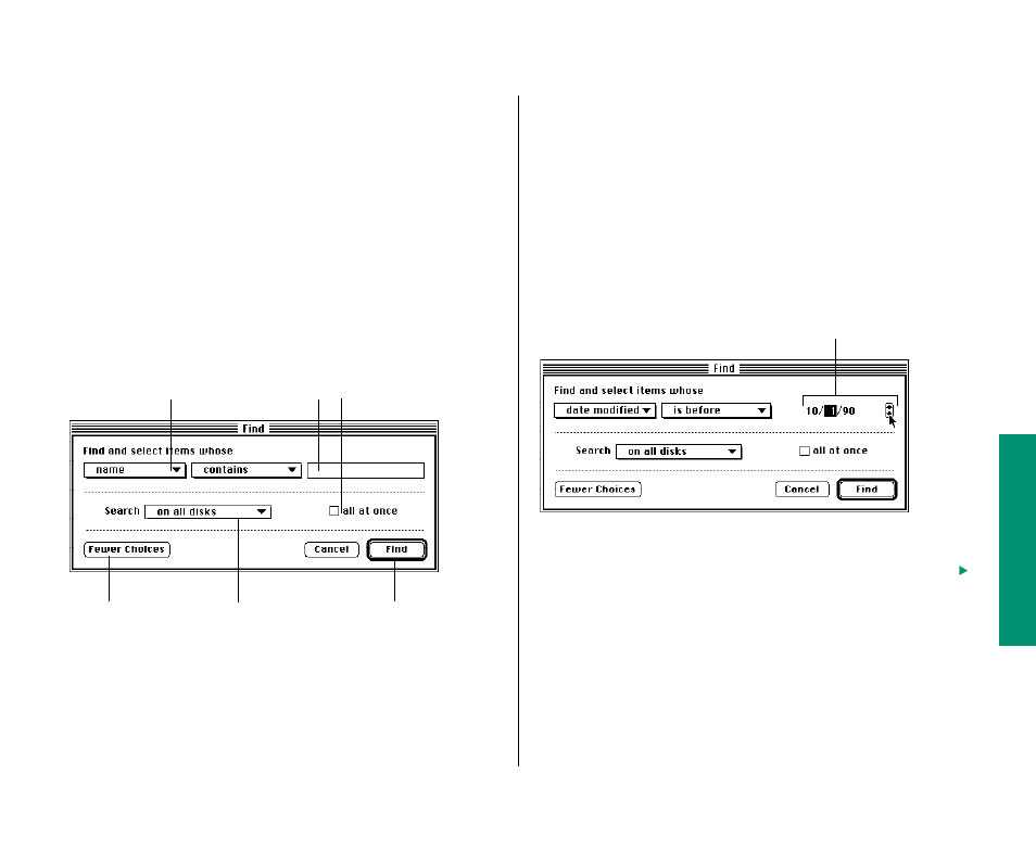 Finding an item using other criteria 123, Finding an item using other criteria | Apple PowerBook (Duo 270C) User Manual | Page 139 / 350