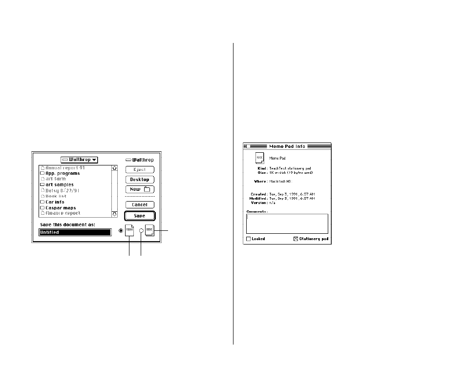 Creating a template or stationery 126, Creating a template or stationery | Apple PowerBook (Duo 270C) User Manual | Page 142 / 350