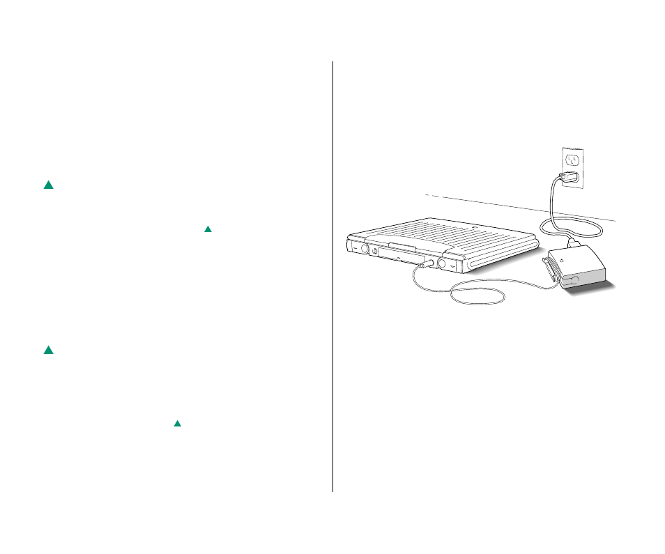 Setting up the computer 2, Step 1: plug in the power adapter 2, Setting up the computer | Step 1: plug in the power adapter | Apple PowerBook (Duo 270C) User Manual | Page 18 / 350