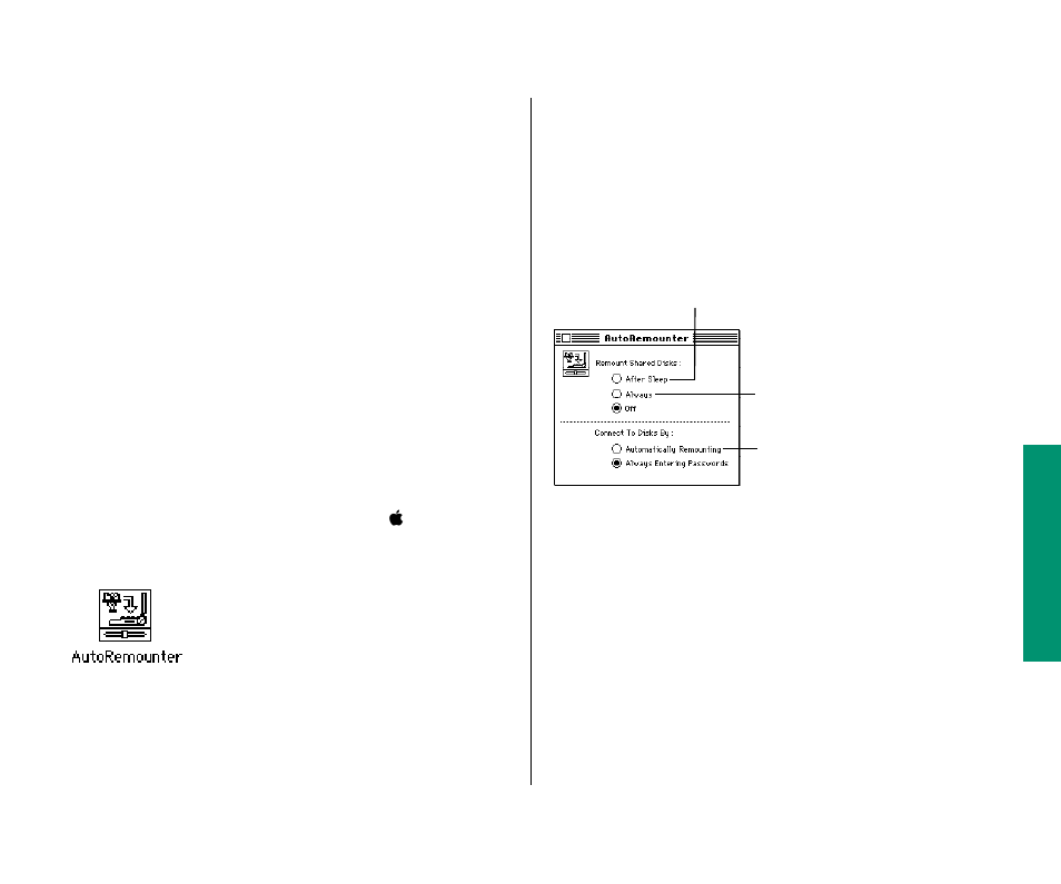 Reconnecting a powerbook to shared disks 189, Reconnecting a powerbook to shared disks | Apple PowerBook (Duo 270C) User Manual | Page 205 / 350