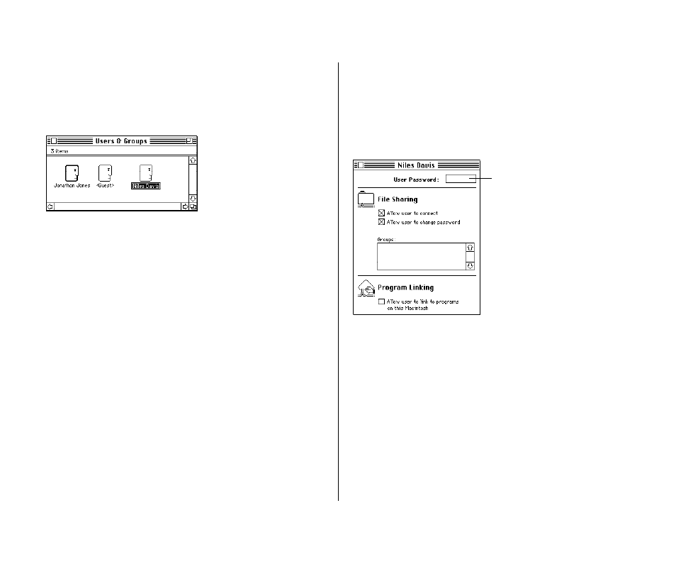 Setting a registered user’s password 196, Setting a registered user’s password | Apple PowerBook (Duo 270C) User Manual | Page 212 / 350