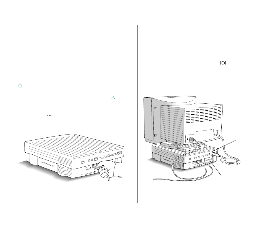 Setting up the duo dock 218, Setting up the duo dock | Apple PowerBook (Duo 270C) User Manual | Page 234 / 350