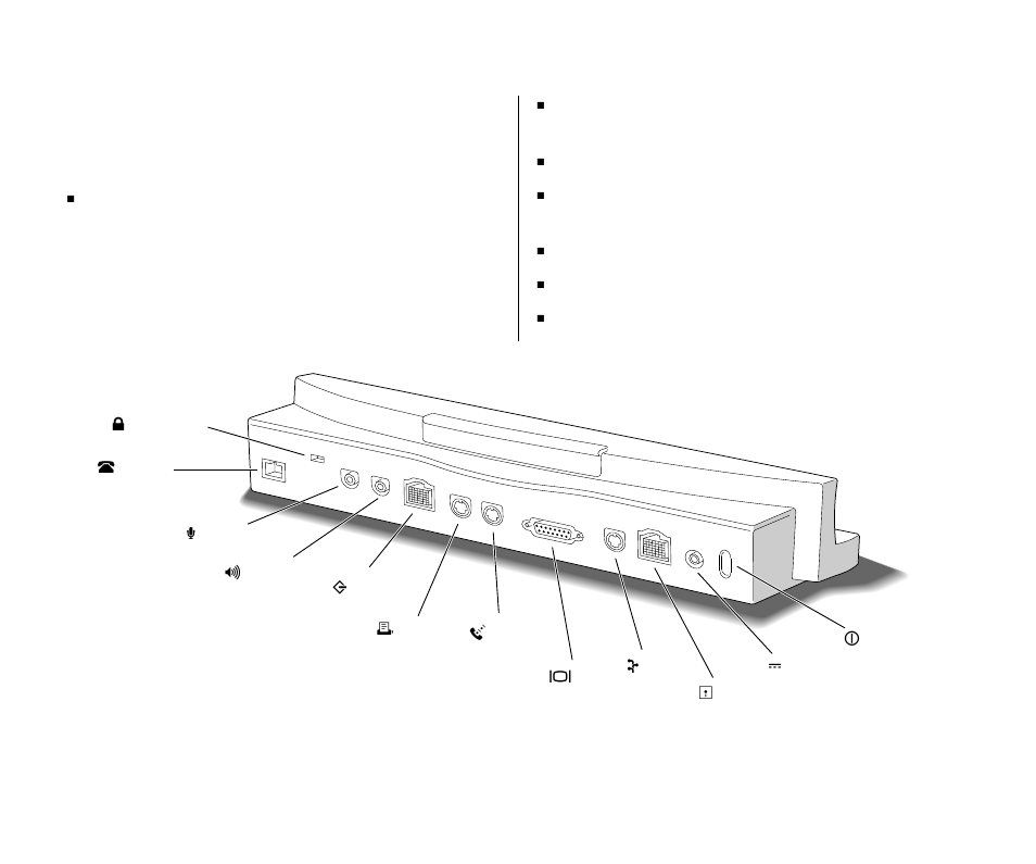 Duo minidock features 238, Duo minidock features | Apple PowerBook (Duo 270C) User Manual | Page 254 / 350