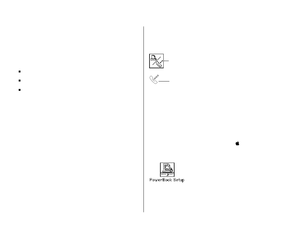 Connecting a modem 266, Connecting a modem | Apple PowerBook (Duo 270C) User Manual | Page 282 / 350